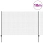 vidaXL Recinzione in Filo Saldato con 10 U Post Grigi 1.6x10 m Acciaio vidaXL Recinzione in Filo Saldato con 10 U Post Grigi 1.6x10 m Acciaio