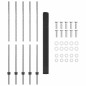 vidaXL Recinzione in Filo Saldato con 10 U Post Grigi 1.6x10 m Acciaio vidaXL Recinzione in Filo Saldato con 10 U Post Grigi 1.6x10 m Acciaio