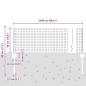 vidaXL Recinto in rete saldata con 11 pali a U Grigio 0.4x25 m in acciaio vidaXL Recinto in rete saldata con 11 pali a U Grigio 0.4x25 m in acciaio