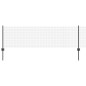 vidaXL Recinzione in Filo Saldato con 11 Post U Grigi 0.6x25 m Acciaio