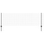 vidaXL Recinzione in rete saldata con 11 pali a forma di U grigia 0.8x25 m acciaio vidaXL Recinzione in rete saldata con 11 pali a forma di U grigia 0.8x25 m acciaio