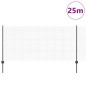 vidaXL Recinzione in rete saldata con 22 pali U Grigio 1x25 m Acciaio vidaXL Recinzione in rete saldata con 22 pali U Grigio 1x25 m Acciaio