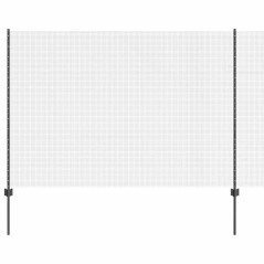 vidaXL Set di Recinzione in Rete Metallica Set di 2 Grigio
