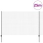 vidaXL Set di Recinzione Set di 2 Grigio Metallo 25 x 1.5 m Durevole vidaXL Set di Recinzione Set di 2 Grigio Metallo 25 x 1.5 m Durevole