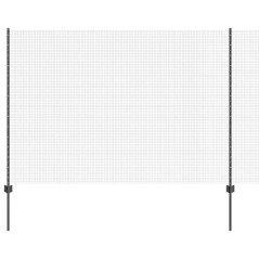 vidaXL Recinto in Rete Saldato con 22 Post Grigi 1.6x25 m Acciaio