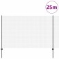 vidaXL Recinto in Rete Saldato con 22 Post Grigi 1.6x25 m Acciaio
