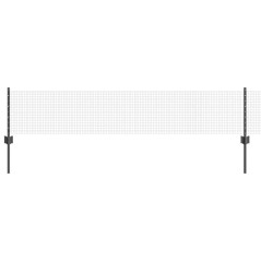vidaXL Recinzione in Filo Saldato con 22 Pali U Grigi 0.4x50 m in Acciaio