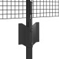 vidaXL Recinzione in Filo Saldato con 22 Pali U Grigi 0.4x50 m in Acciaio vidaXL Recinzione in Filo Saldato con 22 Pali U Grigi 0.4x50 m in Acciaio