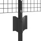 vidaXL Recinzione vitaXL in rete saldata con 22 pali U Grigio 0,4x50 m Acciaio vidaXL Recinzione vitaXL in rete saldata con 22 pali U Grigio 0,4x50 m Acciaio