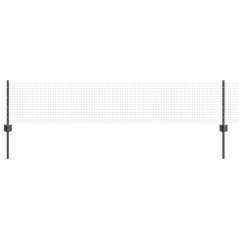 vidaXL Recinzione in Rete Saldata con 22 Post Grigio 0.4x50 m Acciaio