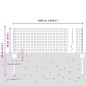 vidaXL Recinzione in Rete Saldata con 22 Post Grigio 0.4x50 m Acciaio vidaXL Recinzione in Rete Saldata con 22 Post Grigio 0.4x50 m Acciaio
