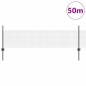 vidaXL Recinzione in rete saldata con 22 post U grigi 0.5x50 m acciaio vidaXL Recinzione in rete saldata con 22 post U grigi 0.5x50 m acciaio