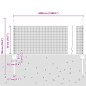 vidaXL Recinzione in rete saldata con 22 post U grigi 0.5x50 m acciaio vidaXL Recinzione in rete saldata con 22 post U grigi 0.5x50 m acciaio