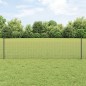vidaXL Recinzione in rete saldata con 22 pali a U Grigio 0,5x50 m Acciaio vidaXL Recinzione in rete saldata con 22 pali a U Grigio 0,5x50 m Acciaio