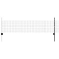 vidaXL Recinzione in rete saldata con 22 pali a U Grigio 0,5x50 m Acciaio