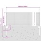 vidaXL Recinzione in rete saldata con 22 pali a U Grigio 0,5x50 m Acciaio vidaXL Recinzione in rete saldata con 22 pali a U Grigio 0,5x50 m Acciaio