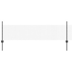 vidaXL Recinzione in Rete Saldato con 22 Pali in U Grigio 0.5x50 m Acciaio