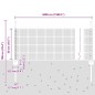 vidaXL Recinzione in Rete Saldato con 22 Pali in U Grigio 0.5x50 m Acciaio vidaXL Recinzione in Rete Saldato con 22 Pali in U Grigio 0.5x50 m Acciaio
