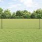 vidaXL Recinzione in filo saldato con 22 post U grigio 0.5x50 m in acciaio vidaXL Recinzione in filo saldato con 22 post U grigio 0.5x50 m in acciaio
