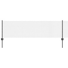 vidaXL Recinzione in Filo Saldato con 22 Post U Grigio 0.6x50 m Acciaio