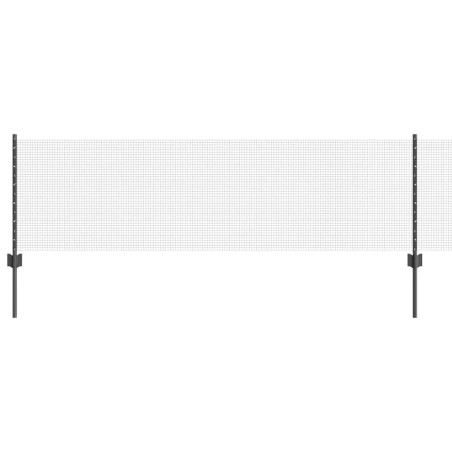 vidaXL Recinzione in Filo Saldato con 22 Post U Grigio 0.6x50 m Acciaio