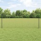vidaXL Recinzione in Filo Saldato con 22 Pali Grigia 0.6x50 m Acciaio vidaXL Recinzione in Filo Saldato con 22 Pali Grigia 0.6x50 m Acciaio