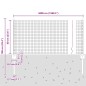 vidaXL Recinzione in Filo Saldato con 22 Pali Grigia 0.6x50 m Acciaio vidaXL Recinzione in Filo Saldato con 22 Pali Grigia 0.6x50 m Acciaio