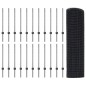 vidaXL Recinzione in Filo Saldato con 22 Post Grigi 0,8x50 m Acciaio vidaXL Recinzione in Filo Saldato con 22 Post Grigi 0,8x50 m Acciaio