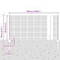 vidaXL Recinzione in rete saldata con 22 pali U grigi 0.8x50 m in acciaio vidaXL Recinzione in rete saldata con 22 pali U grigi 0.8x50 m in acciaio