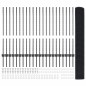 vidaXL Recinzione in Filo Saldato con 44 Post U Grigio 1x50 m Acciaio