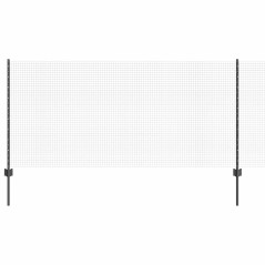 vidaXL Recinzione in Rete Saldato con 44 Post U Grigia 1x50 m Acciaio