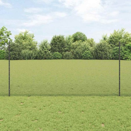 vidaXL Recinzione in Fili Saldati con 44 Post U Grigio 1.2x50 m Acciaio