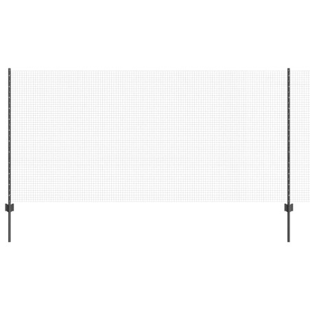 vidaXL Recinzione in Rete Saldata con 44 Post Grigi 1.2 x 50 m in Acciaio