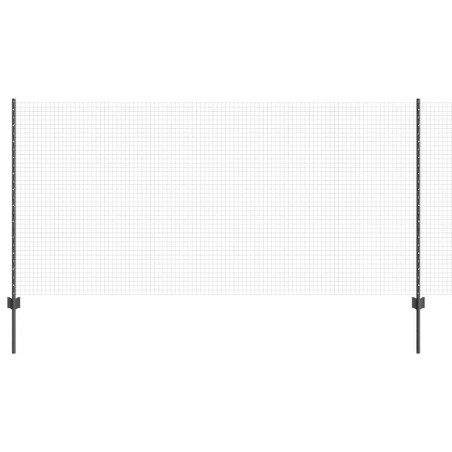 vidaXL Recinzione in Filo Saldato con 44 Post Grigio 1.2x50 m Acciaio