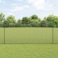 vidaXL Recinzione in Filo Saldato con 44 pali a U Grigio 1.4x50 m Acciaio