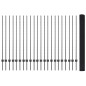 vidaXL Recinzione in Rete Saldato con 44 Post U Grigio 1.4x50 m Acciaio vidaXL Recinzione in Rete Saldato con 44 Post U Grigio 1.4x50 m Acciaio