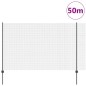 vidaXL Recinzione in Filo Saldato con 44 Post U Grigi 1.5x50 m Acciaio