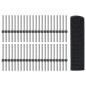 vidaXL Recinzione in Filo Saldato con 44 Post U Grigio 0.4x100 m Acciaio