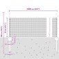 vidaXL Recinzione in Rete Saldato con 44 Post U Grigio 0.5x100 m Acciaio vidaXL Recinzione in Rete Saldato con 44 Post U Grigio 0.5x100 m Acciaio