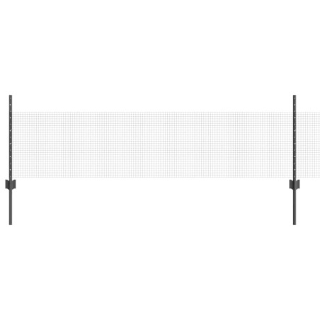 vidaXL Recinto in Filo Saldato con 44 U Post Grigio 0.5x100 m Acciaio