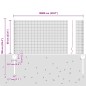 vidaXL Recinzione in Rete Saldato con 44 U Post Grigio 0.6x100 m Acciaio