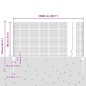 vidaXL Recinzione in Rete Saldata con 44 Post Grigio 0.8x100 m Acciaio