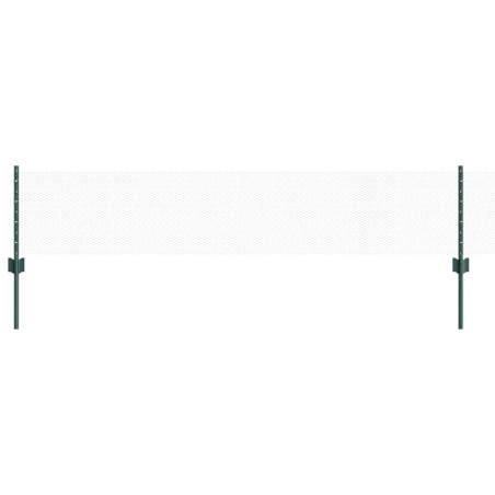 Pali Recinzione vidaXL 5 pz U-Channel Verde 40 cm Acciaio