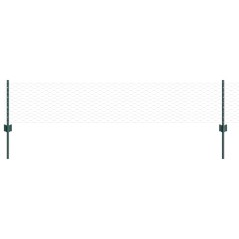 Pali Recinzione vidaXL 5 pz U-Channel Verde 40 cm Acciaio