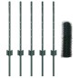 Pali per Recinzione vidaXL 11 pcs Canale a U Verde 80 cm Acciaio