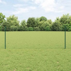 Post Recinzione vidaXL 5 pcs U-Channel Verde 80 cm Acciaio