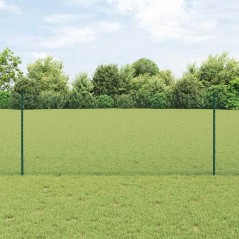 Pali Recinzione vidaXL 5 pcs U-Channel Verde 100 cm Acciaio
