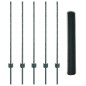 Post per Recinzione vidaXL 5 pz U-Channel Verde 100 cm Acciaio