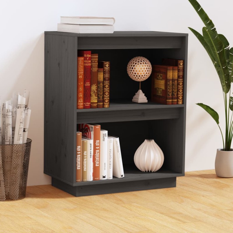 Mobile Consolle Grigio 60x34x75 cm in Legno Massello di Pino Mobile Consolle Grigio 60x34x75 cm in Legno Massello di Pino