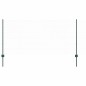 vidaXL Pali di Recinzione 5 pezzi U-Channel Verde 100 cm Acciaio